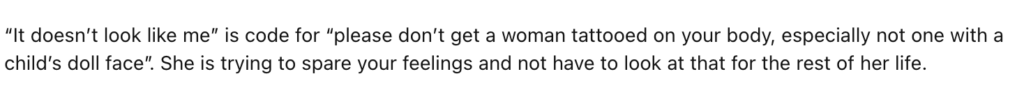 Reddit comment